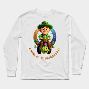 Whimsical Whispers: A Magical St. Patrick's Day Long Sleeve T-Shirt